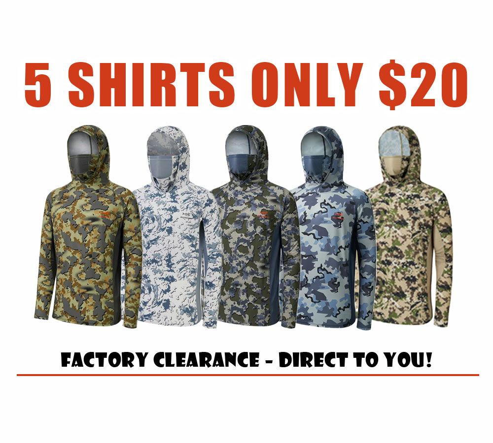 Men’s UPF 50+ Camo Long Sleeve Outdoor Hoodie – Hunting & Fishing Performance Shirt