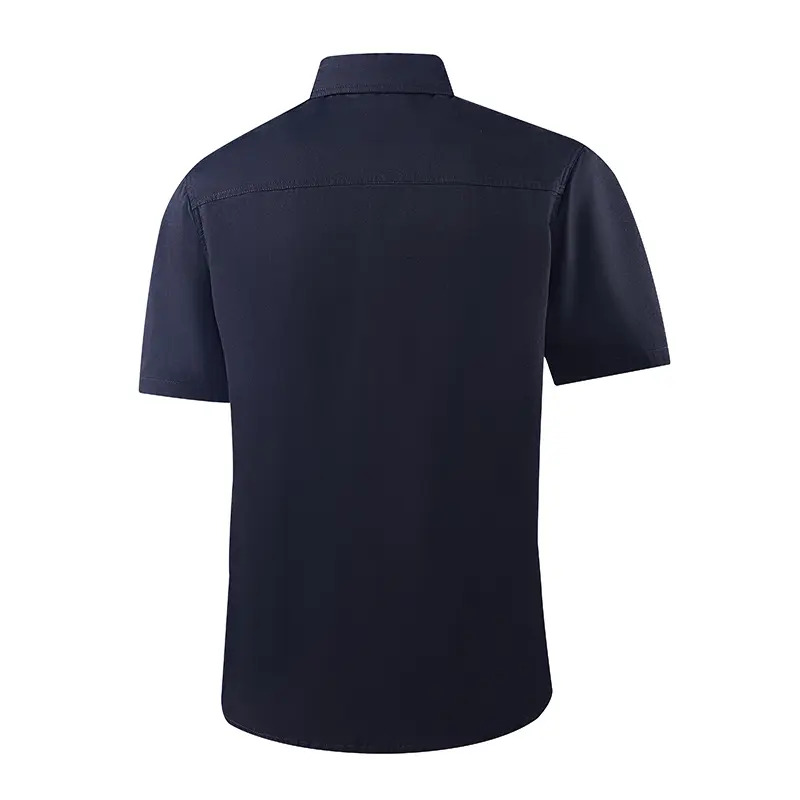Lightweight, multi-pocket short-sleeve utility shirt for summer outdoor leisure.