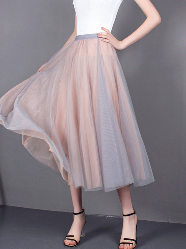 A-Line Skirt Midi Skirt