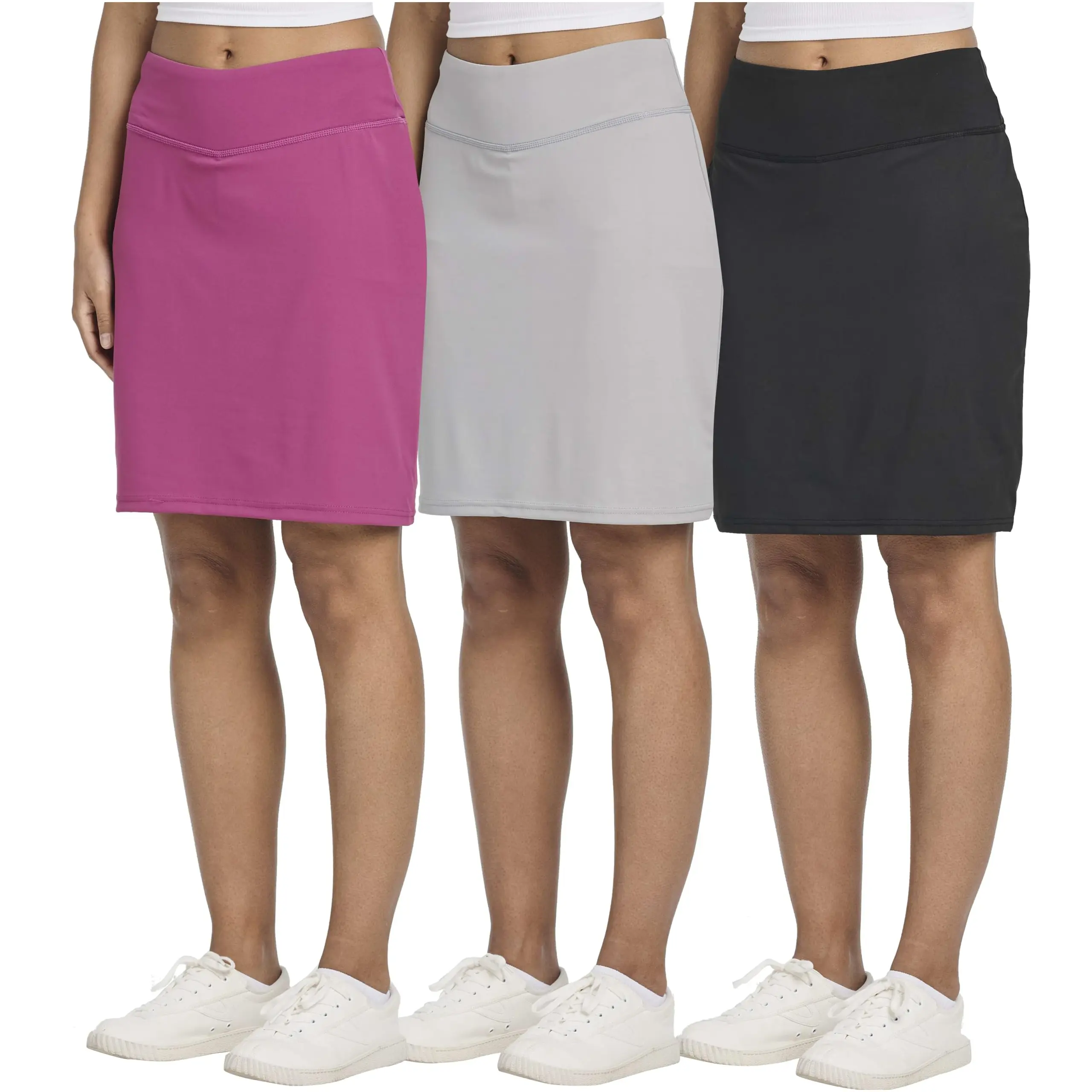 Women’s Golf Skort Set (5-Pack Ruffle Active Skirts with Pockets)