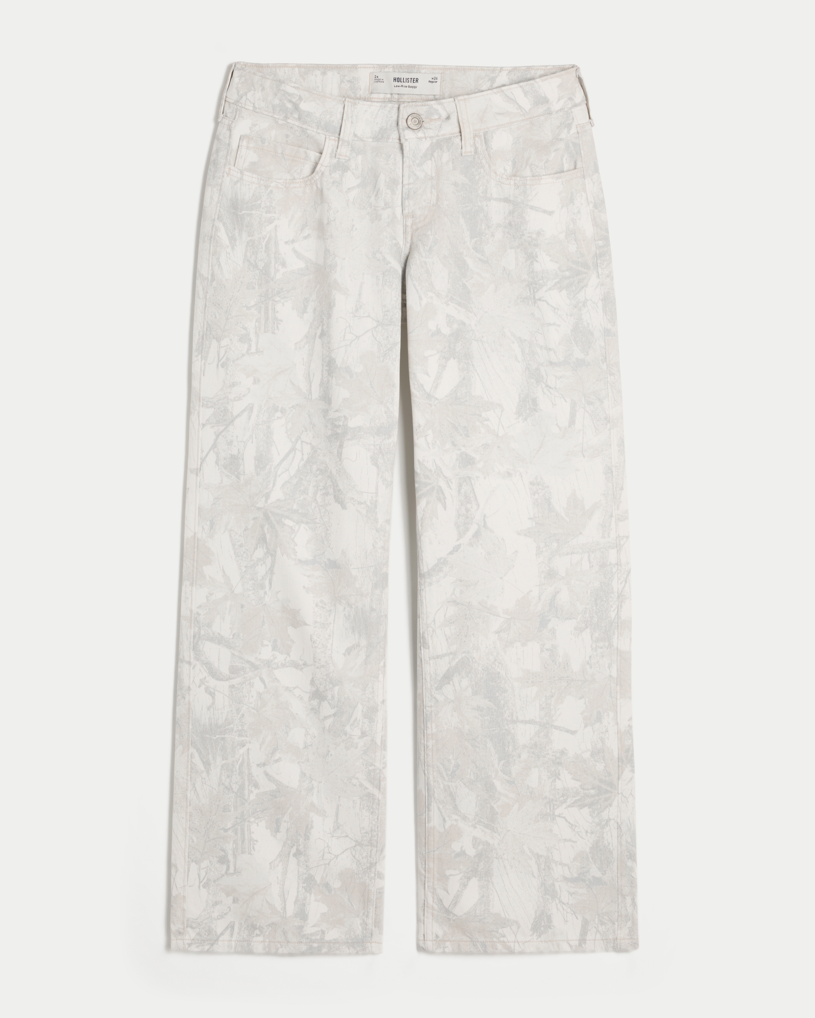 Low-Rise Dark Wash Baggy Jeans