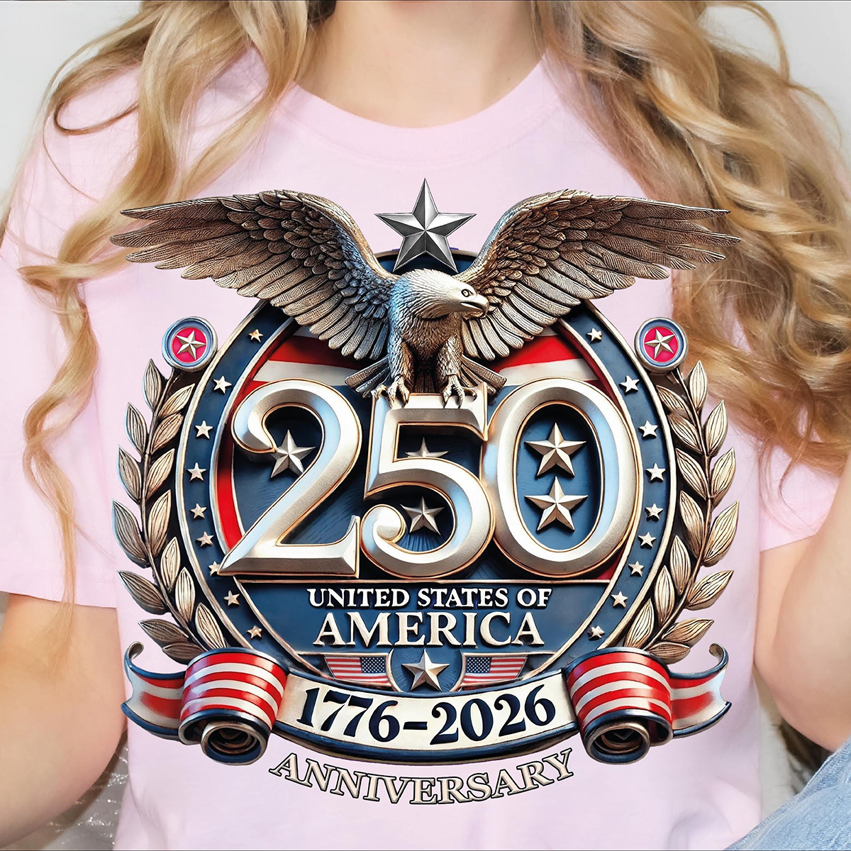 250th Anniversary Celebration Printed Unisex T-shirt in the United States