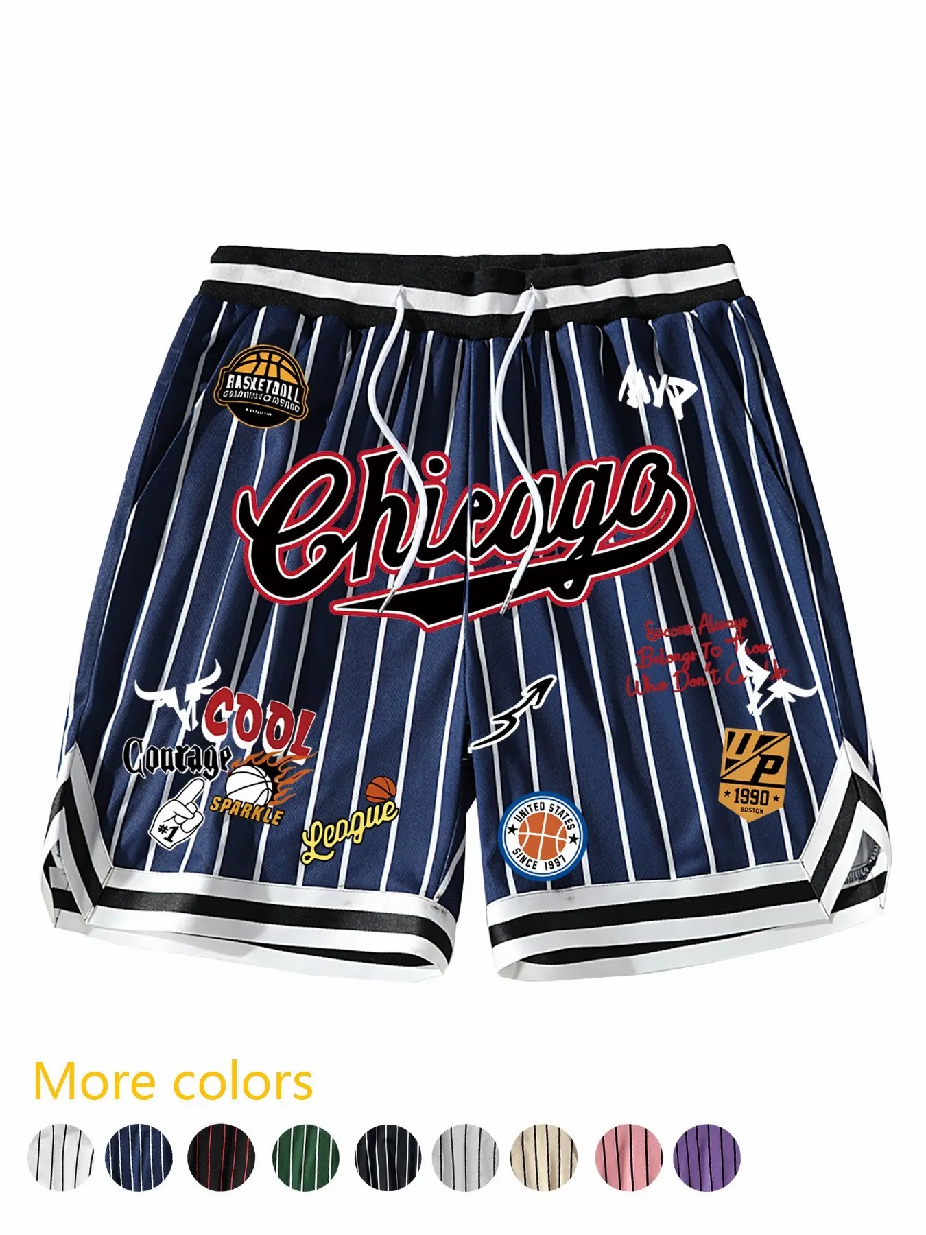 🏀 Men’s Retro MVP Basketball Shorts – Quick-Dry Athletic Streetwear Shorts