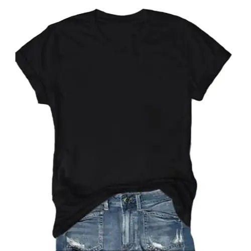 Women's Solid Round Neck T-Shirt Multipack Casual Relaxed Fit Short Sleeve Basic Summer Tops