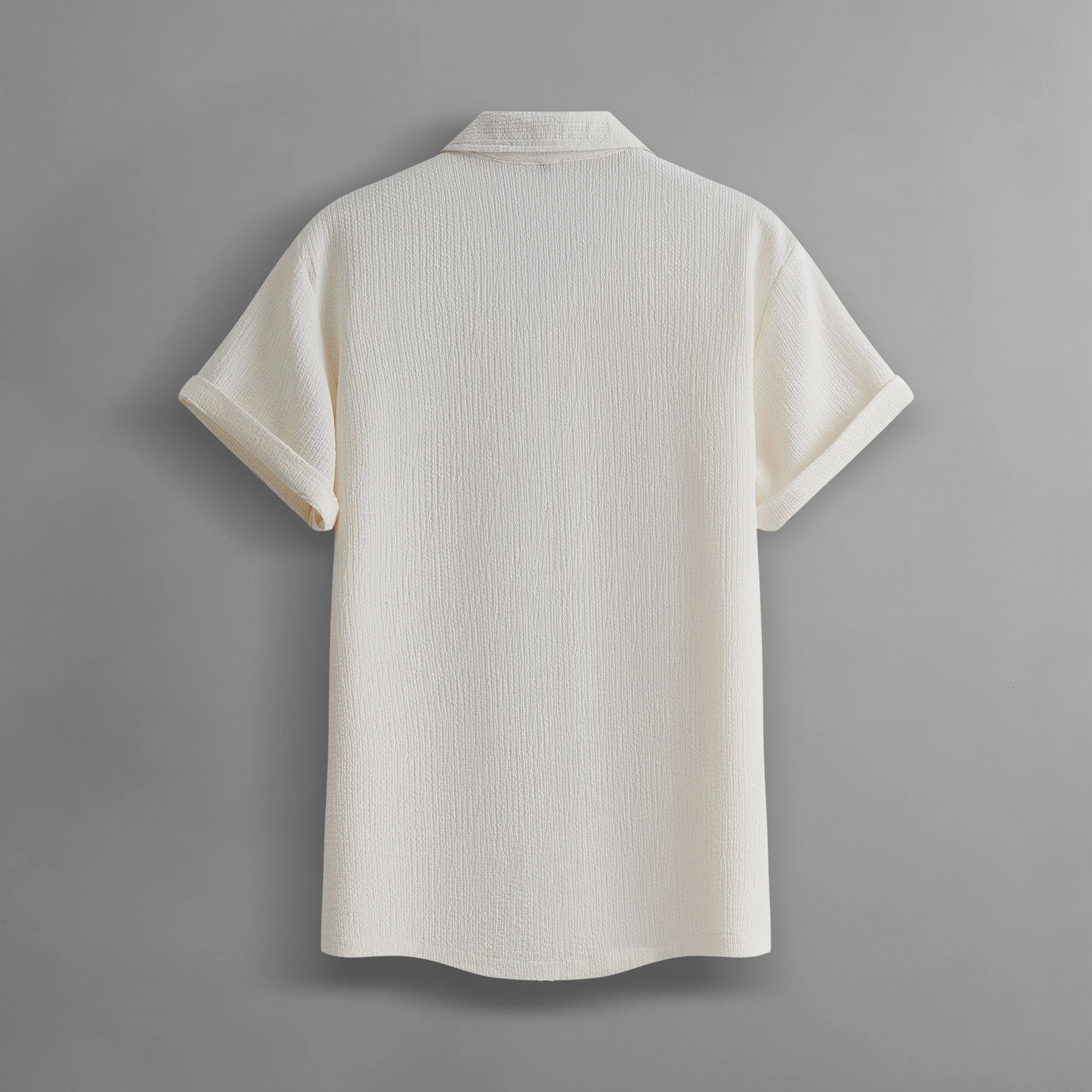 Men’s Summer Lightweight Breathable Solid Color Short-Sleeve