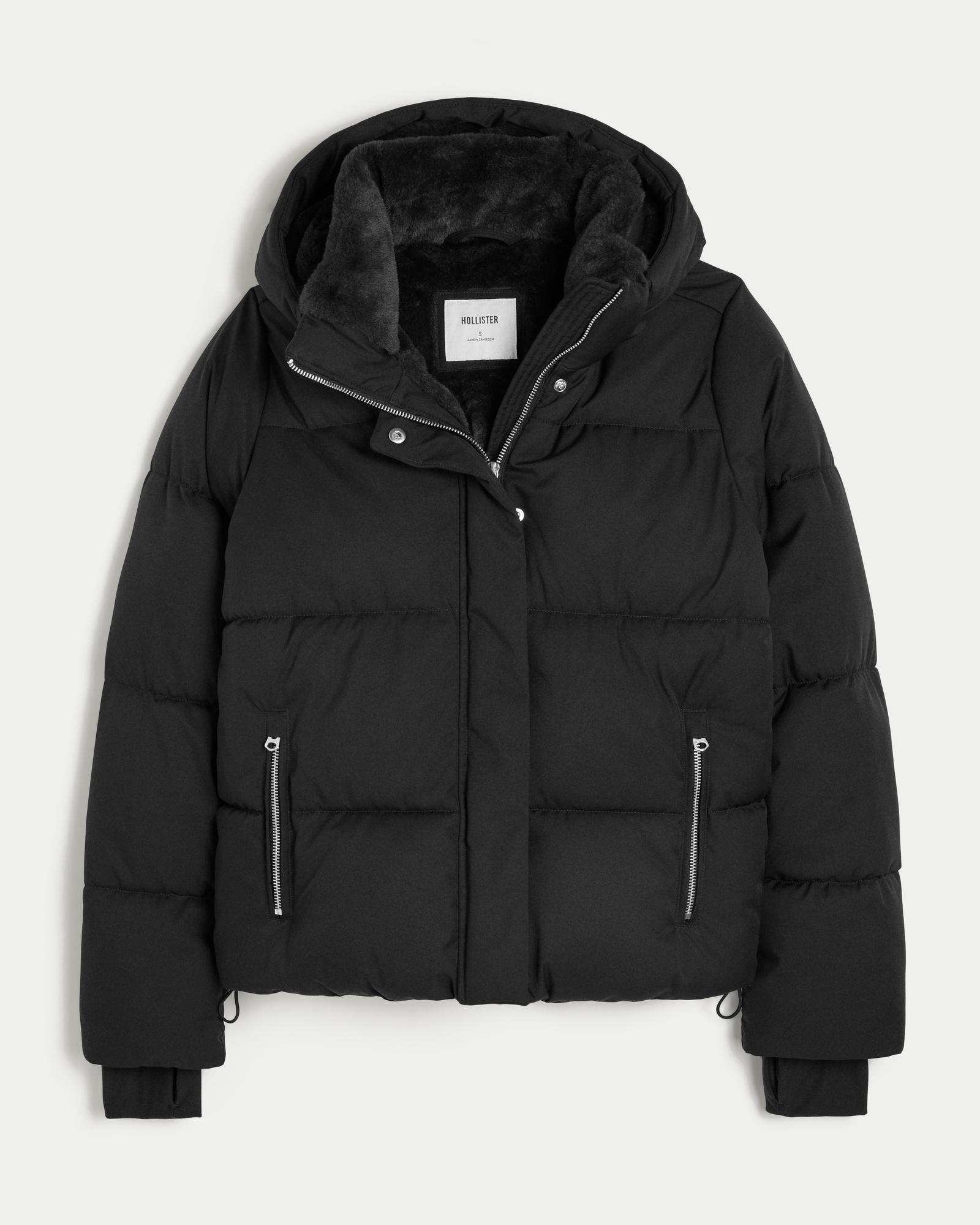 Faux Fur-Lined All-Weather Puffer Jacket