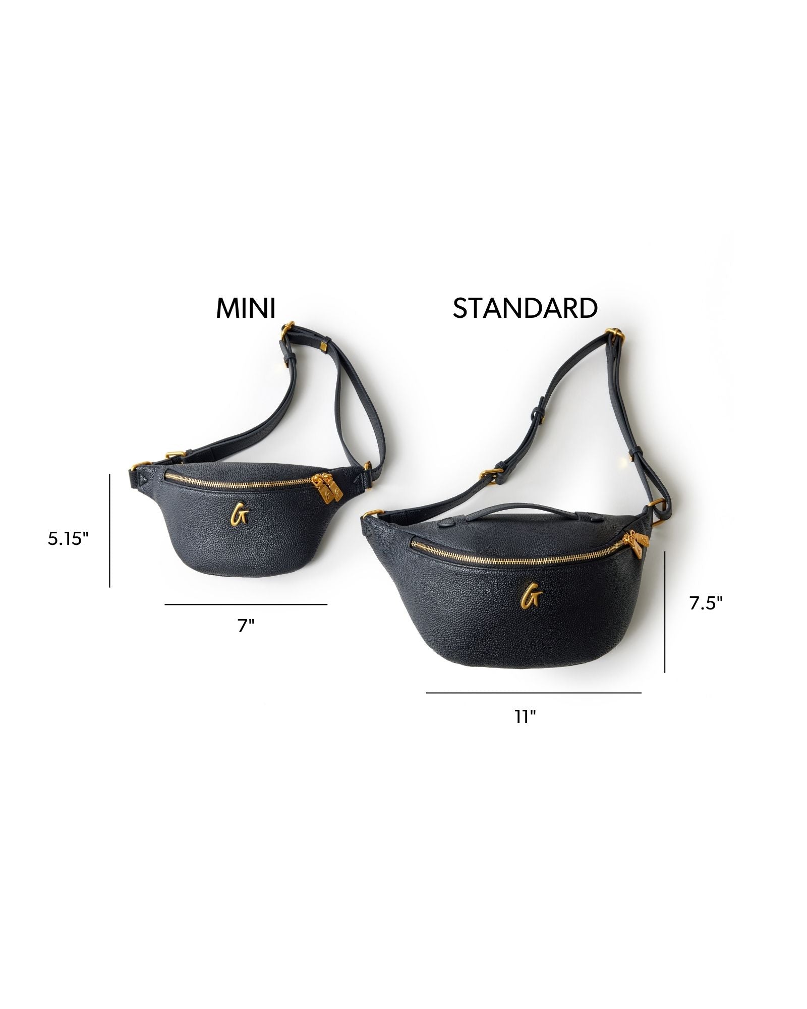 MINI PEBBLE FANNY PACK - BLACK