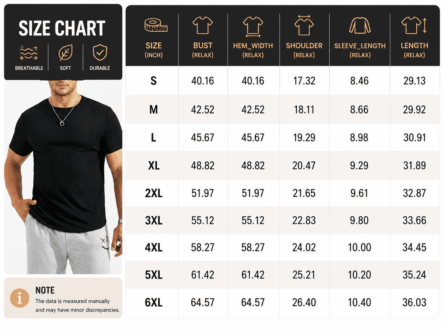 Men's Cotton Hipster Crewneck T-Shirts