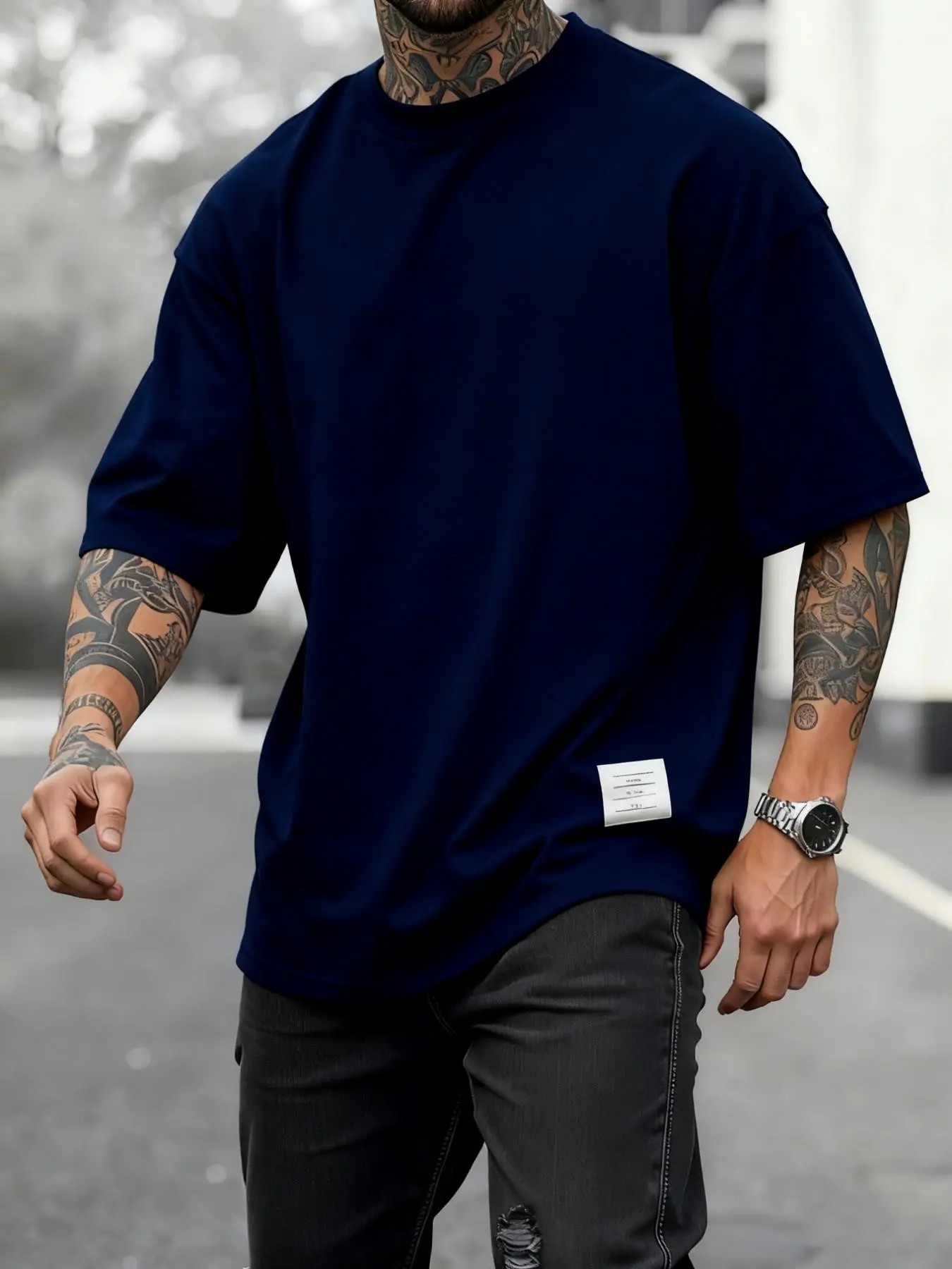 Men’s Ultra-Comfort Daily Essential Oversized Tee