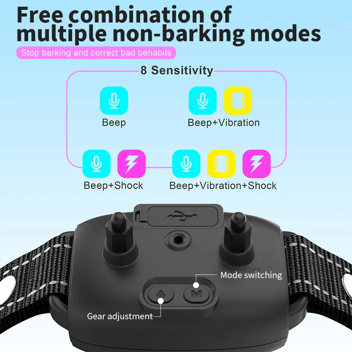 Smart Dog Bark Collar  Anti Barking Training