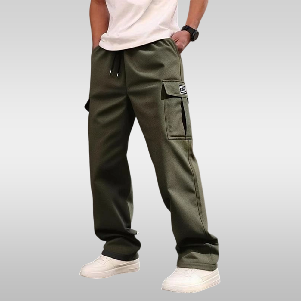 Men's casual multi-pocket trousers