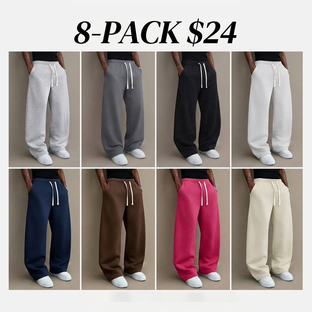 🔥 8-PACK Men's Knit Lounge Pants | Only $24
