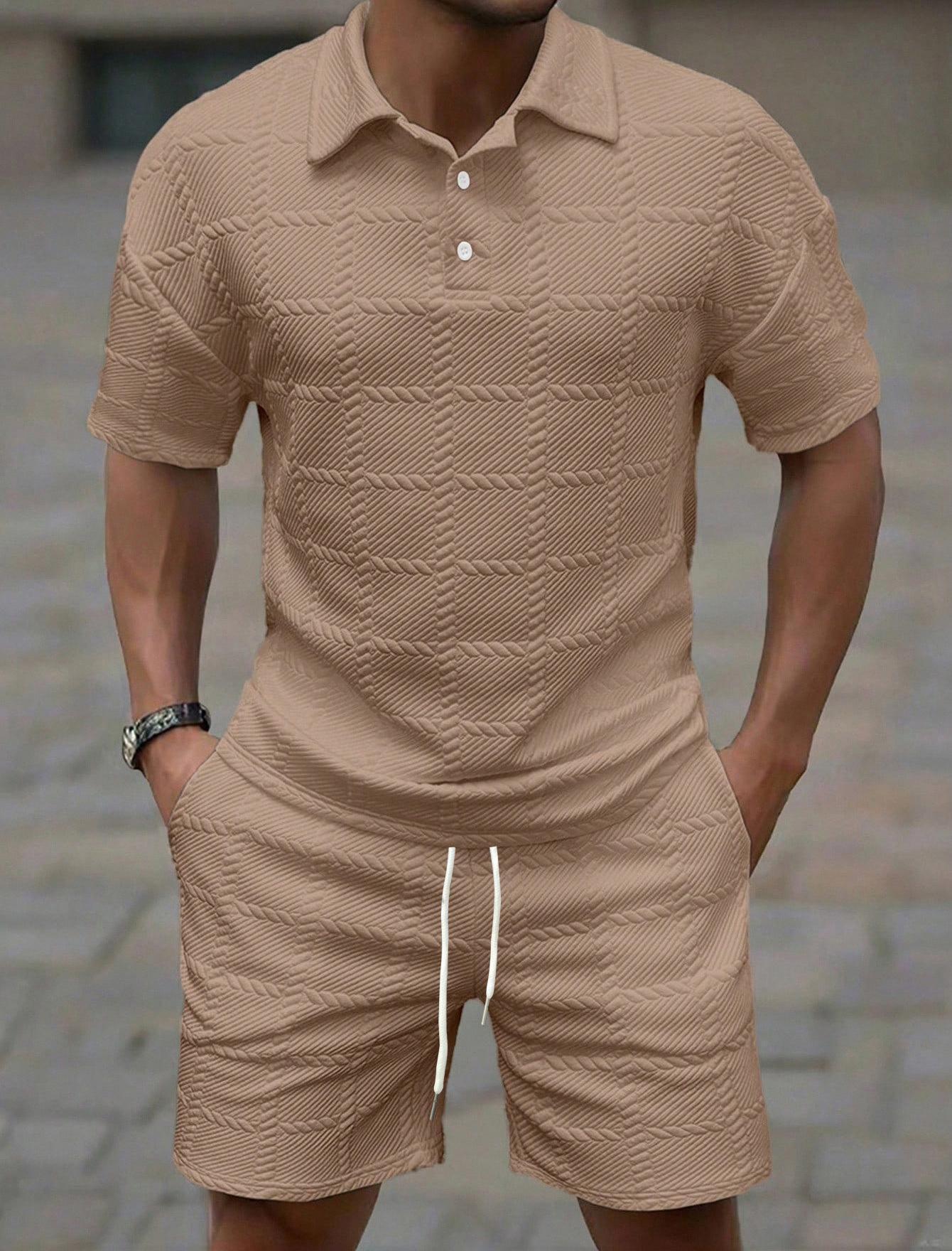 Men's Two-Piece Sets — Summer Solid-Color Formal & Casual Matching Sets