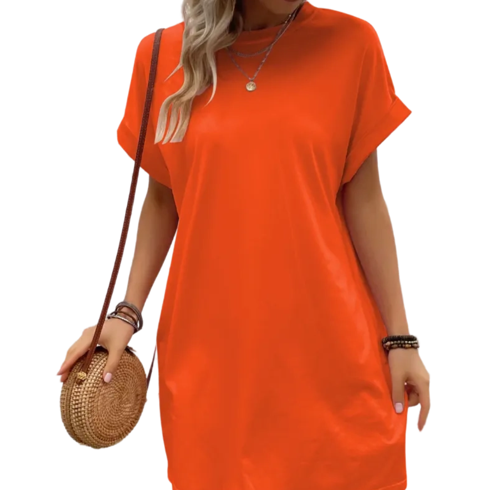 Women's T-shirt Skirt With Casual Side Slit