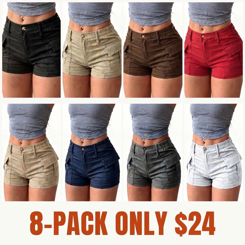 New Women's Summer Cargo Shorts