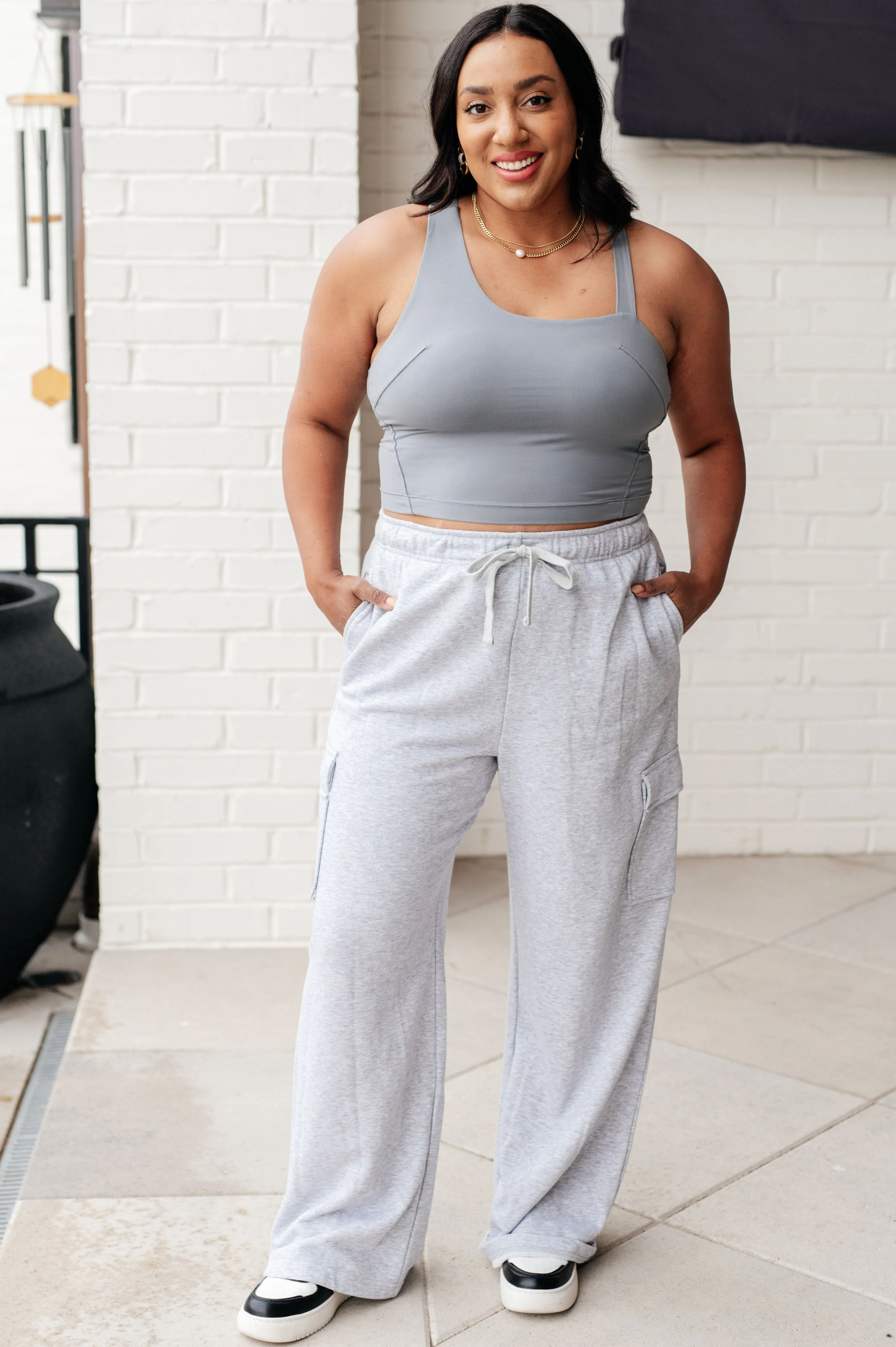 Asymmetrical Tank in Rhino Grey