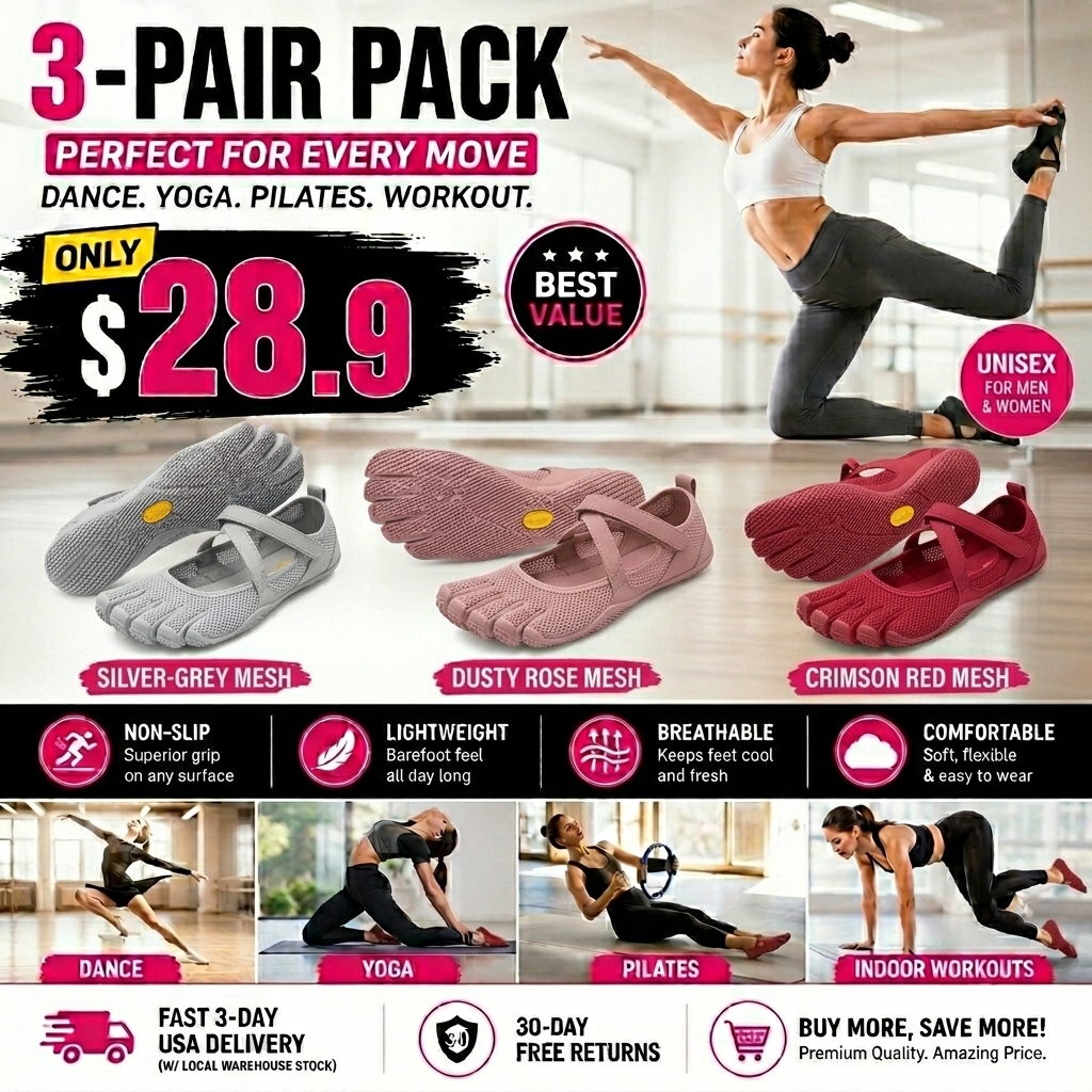 Classic Ballet Flats | Split-toe design, breathable and barefoot-like comfort |
