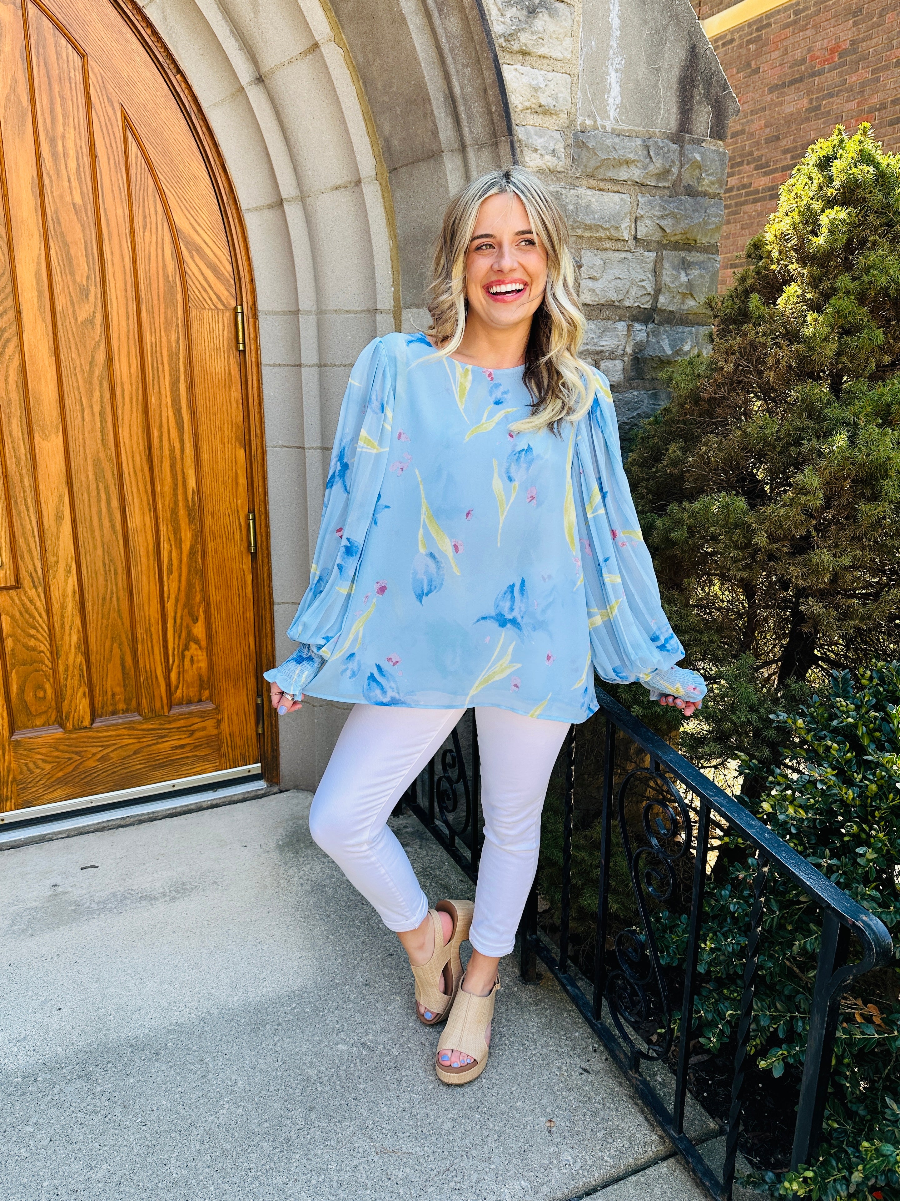 Pleated Grace Top