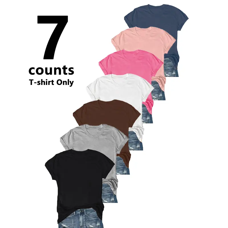 Women's Short Sleeve T-Shirts Multipack - Casual Tee Tops