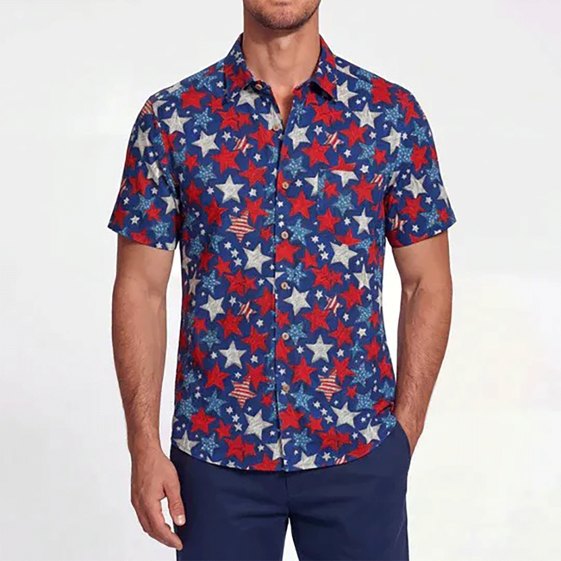 Stellar Summer Comics  Men's Hawaiian Shirt