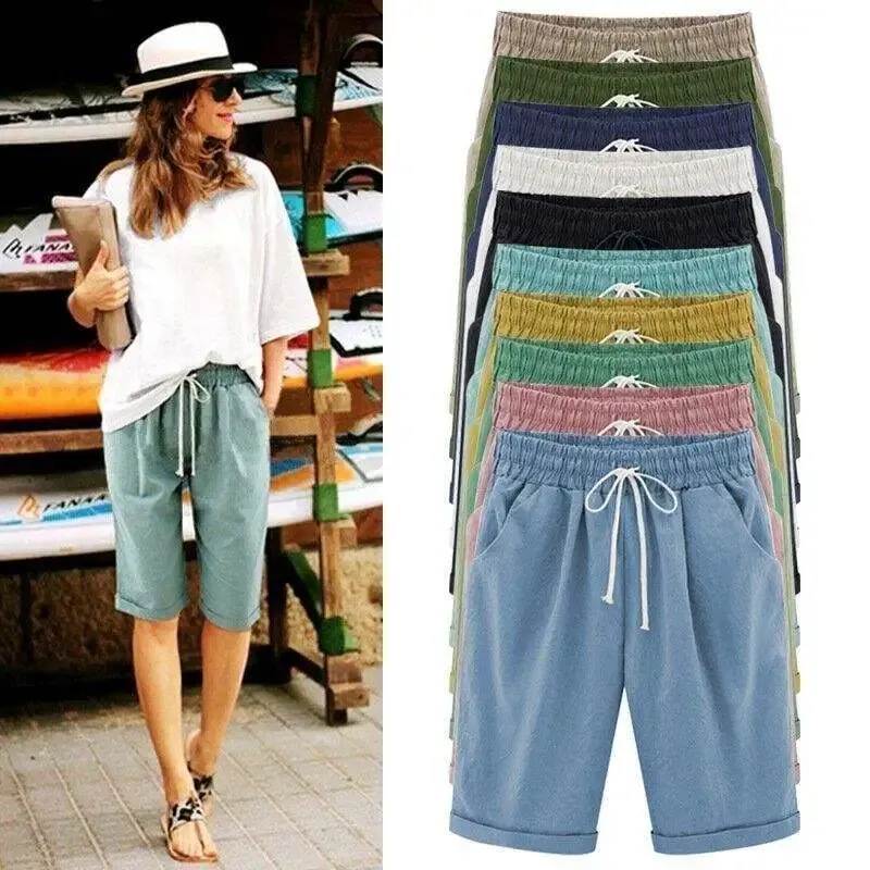 🔥Elastic Waist Casual Comfy Summer Shorts 10 PACKS-$24.99(All colors)
