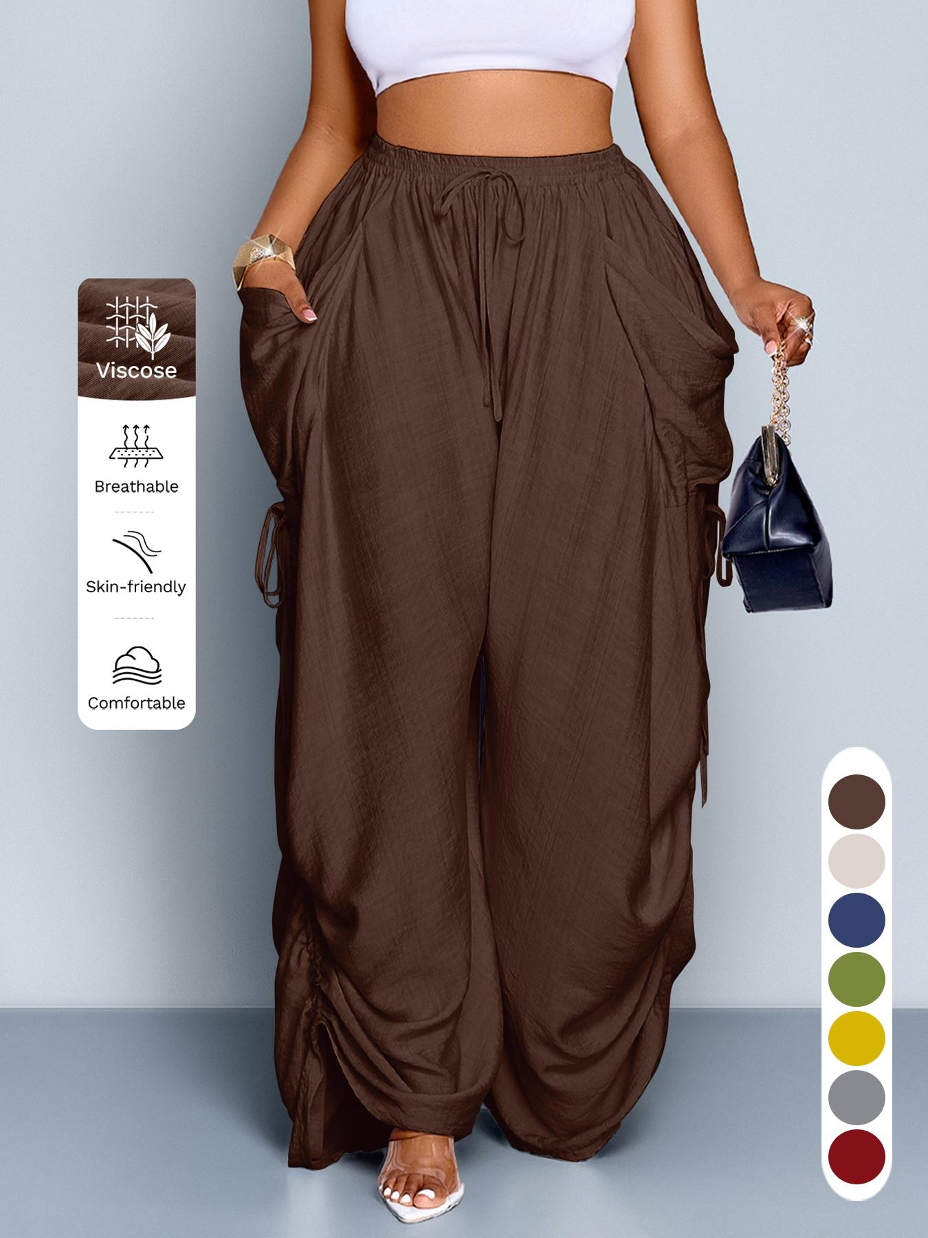 Mother's Day Sale💕Women's Casual Loose-Fit Wide Leg Drawstring Pants