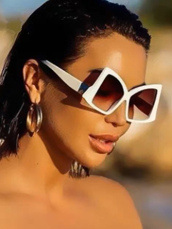 Geometric Sun-Protection Sunglasses Accessories