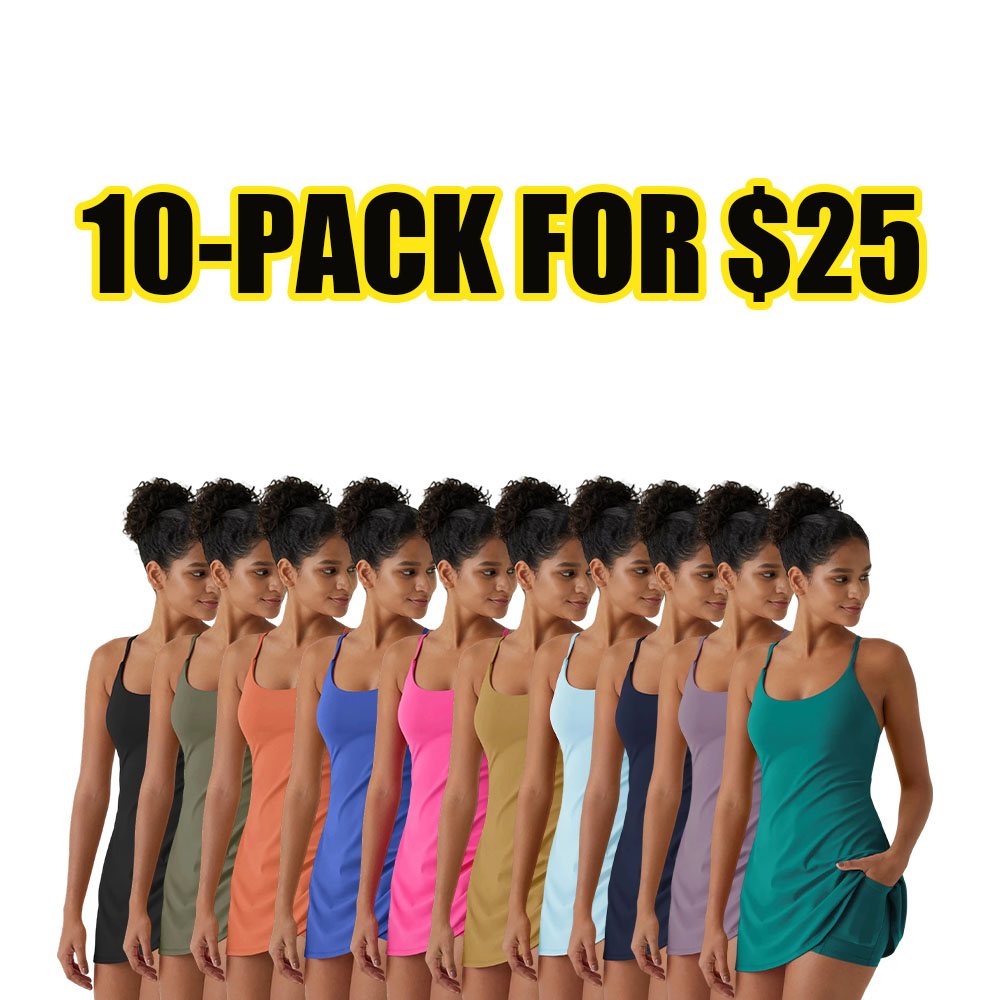 Women’s Plush Backless Active Dress – Soft Stretch Lounge & Workout One-Piece (XS–5XL)