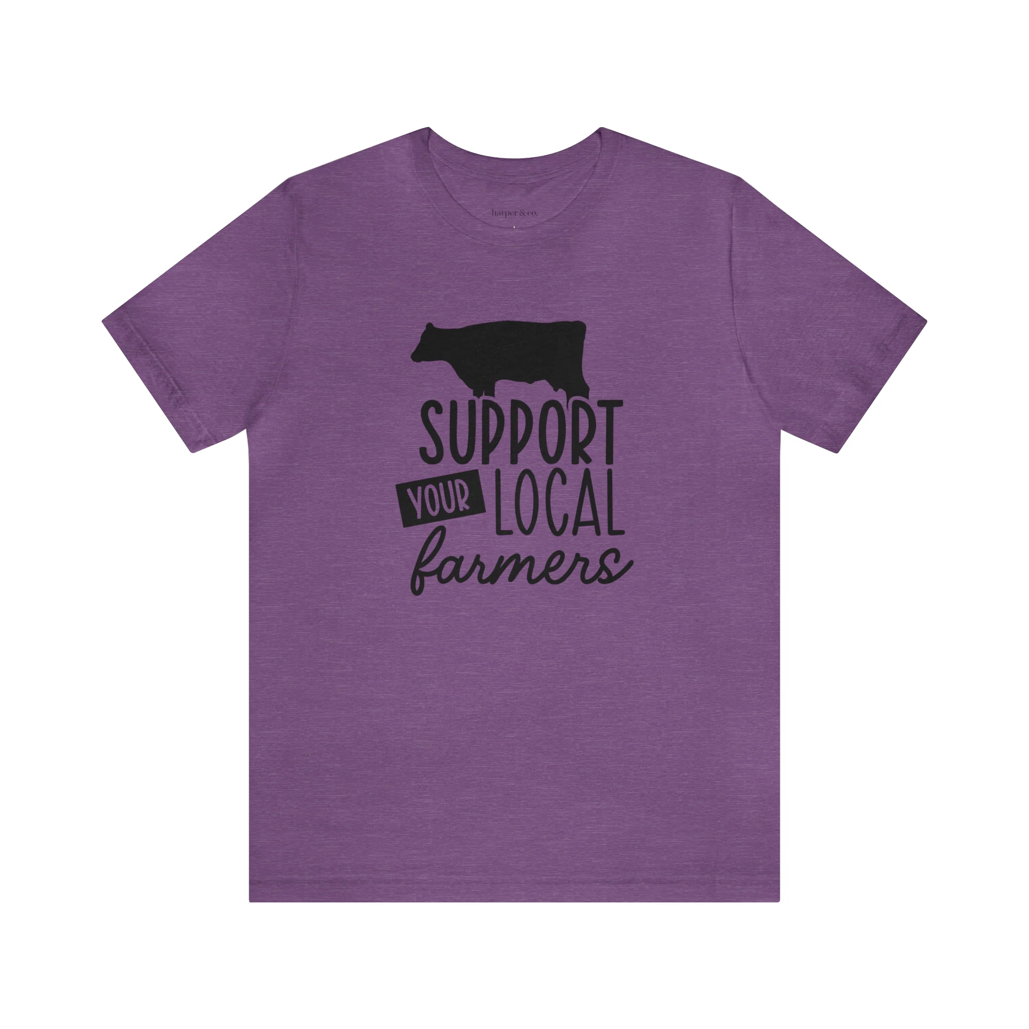 Support Farmers Cattle Unisex Jersey Short Sleeve Tee