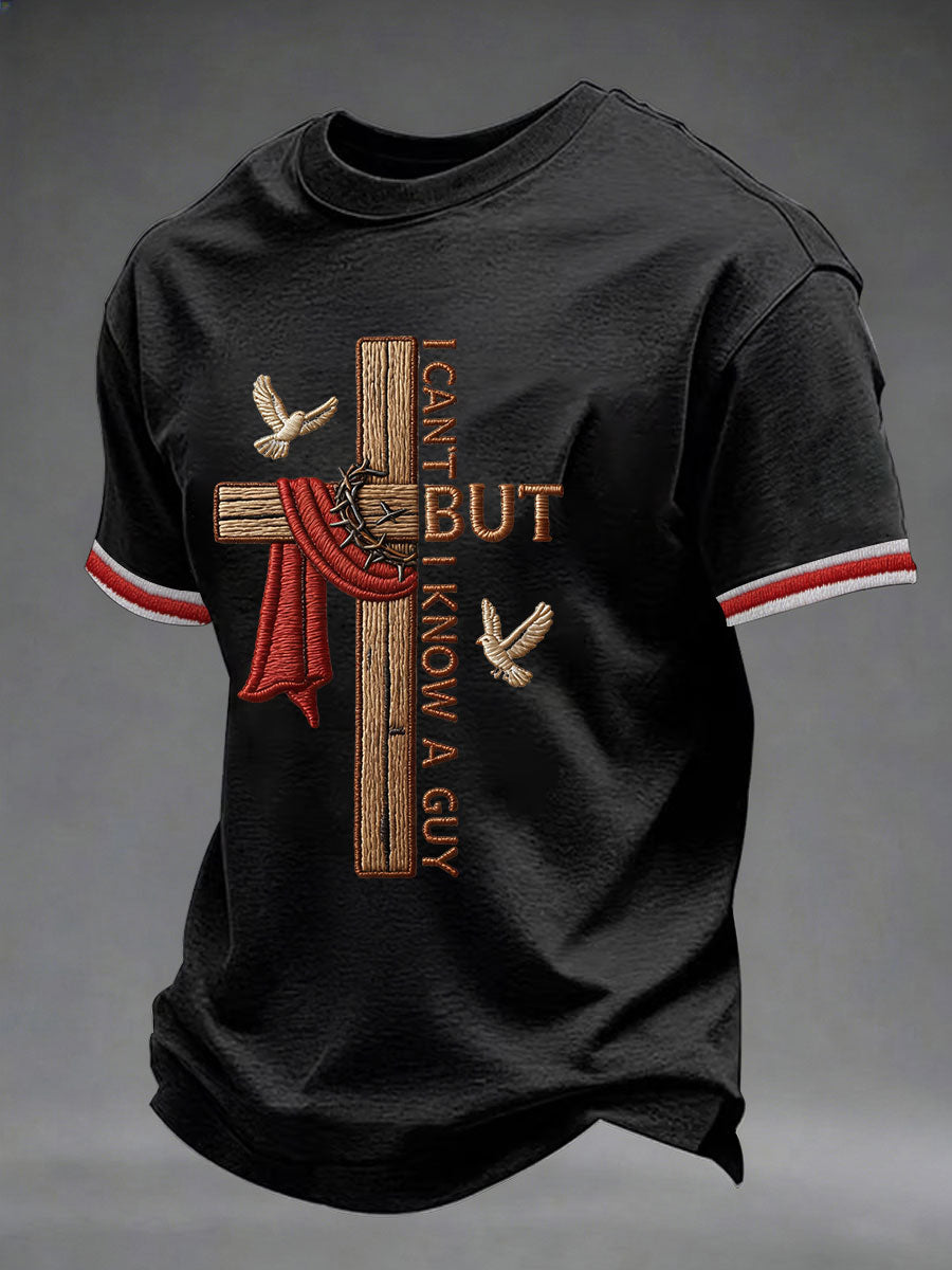 Men'S Faith  Print Casual Top