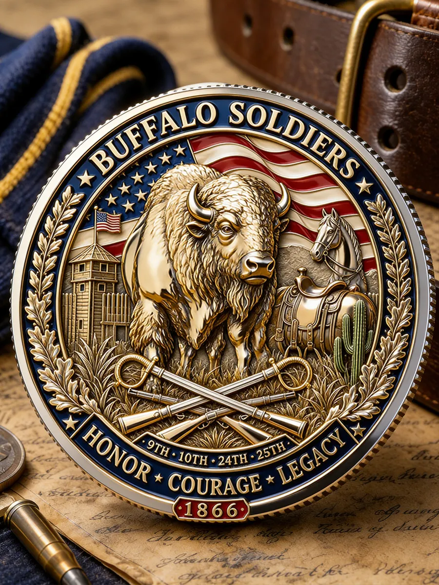 Buffalo Soldiers Day 1866 Commemorative Metal Medal