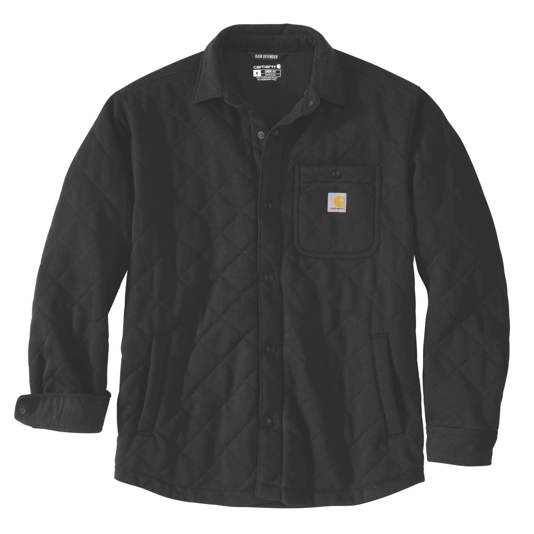 CHT Rain Defender Loose Fit Heavyweight Quilted Snap Front Shirt Jac Shacket 107270