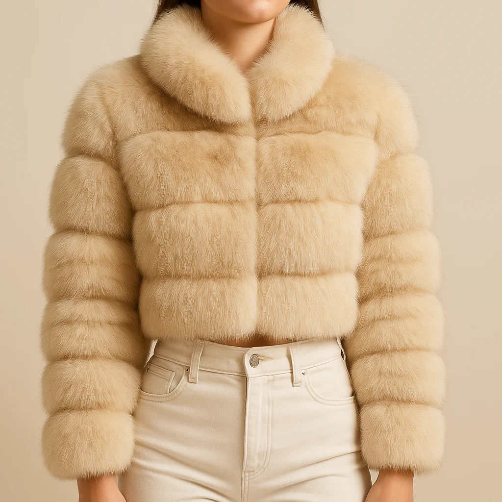 Radiant Plush Crop Coat