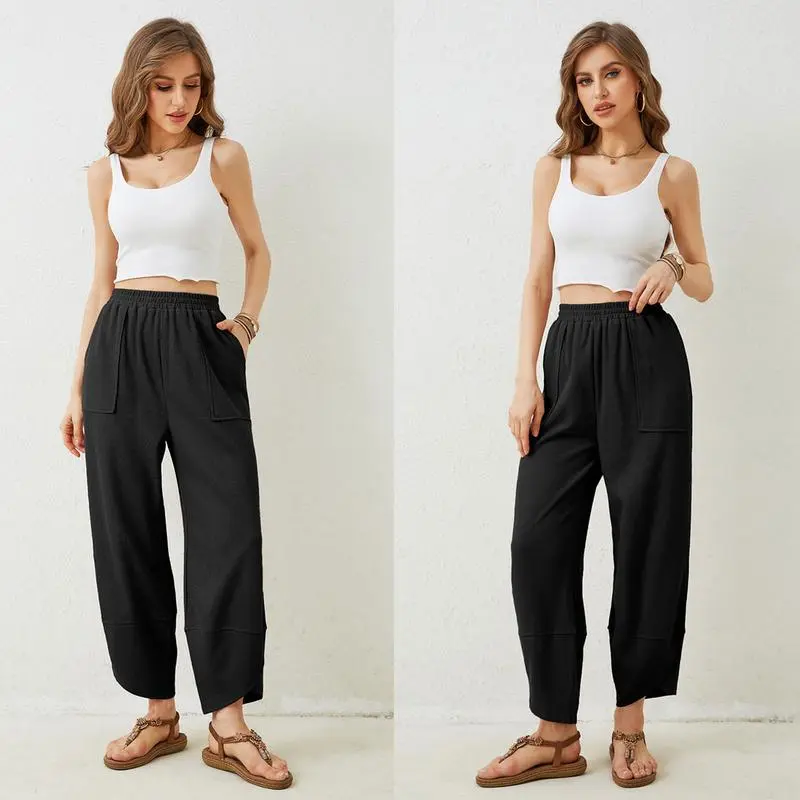 🔥8- PACK Women's Harem Barrel Pants