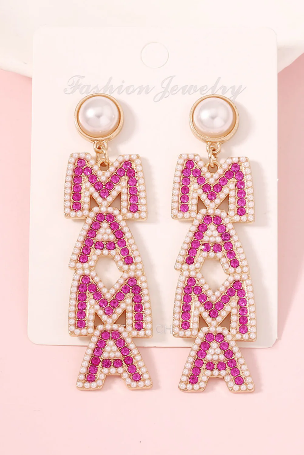 Gold Tiny Mama Script Necklace