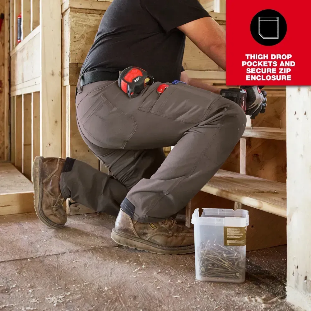 Men's 8-PACK FREEFLEX Tech Work Pants with 7 Pockets