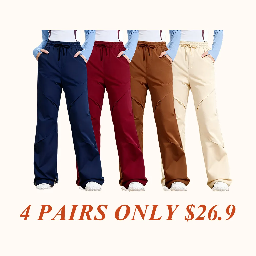 Women's Winter Ski Pants Waterproof Windproof Hiking Trousers with Fleece Lining and Graphene Heated Pad