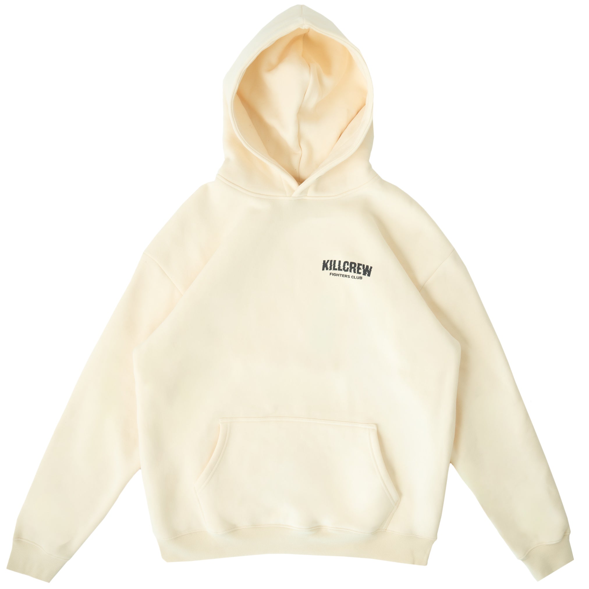 OVERSIZED LUX RIGOROUS TRAINING HOODIE - CREAM / BLACK