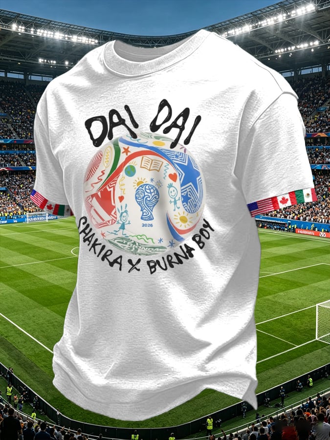 Men's Retro Dai Dai Print T-Shirt