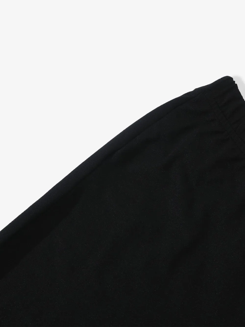 Women's Streetwear Black Capri Slim-Fit Pants, Active Pants With Side Slit Detail