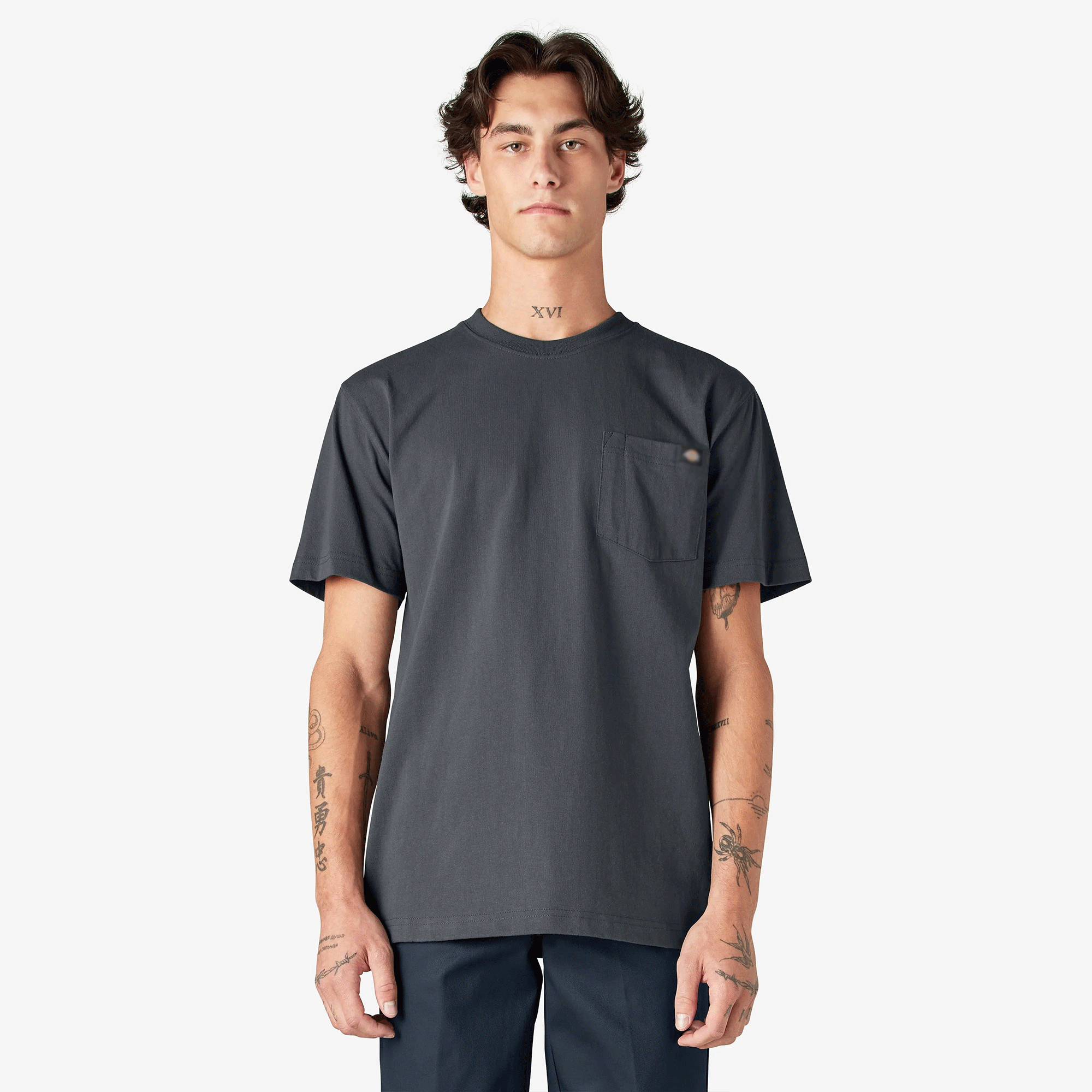 Men's Heavyweight Short Sleeve Pocket T-Shirt, 100% Cotton