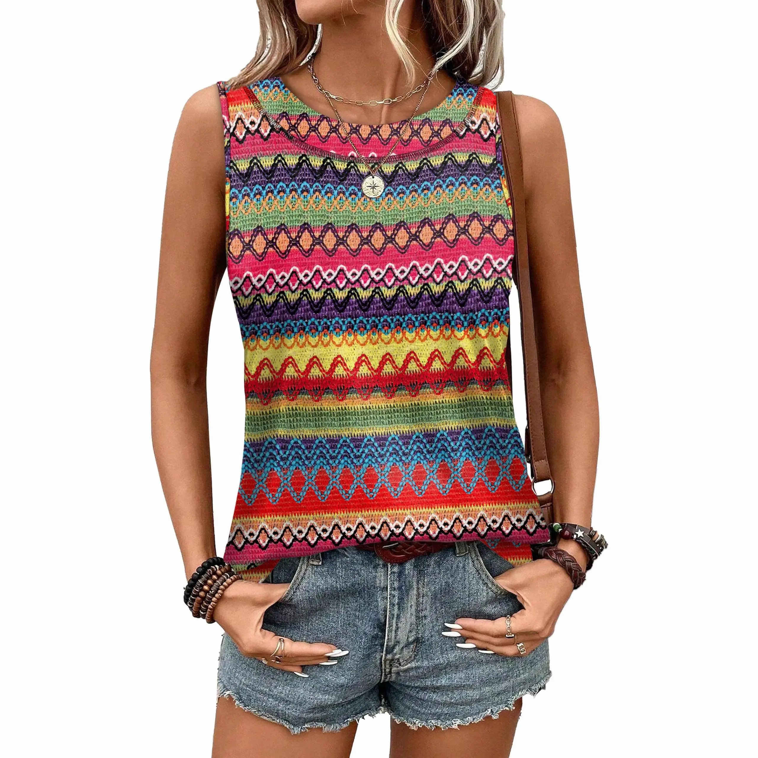 Tank Tops for Women Summer Outfits 2026 Crewneck Spring Casual Sleeveless Shirts Blouses Clothing