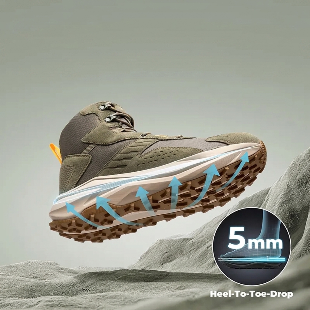 Men's wide-last lightweight waterproof hiking boots