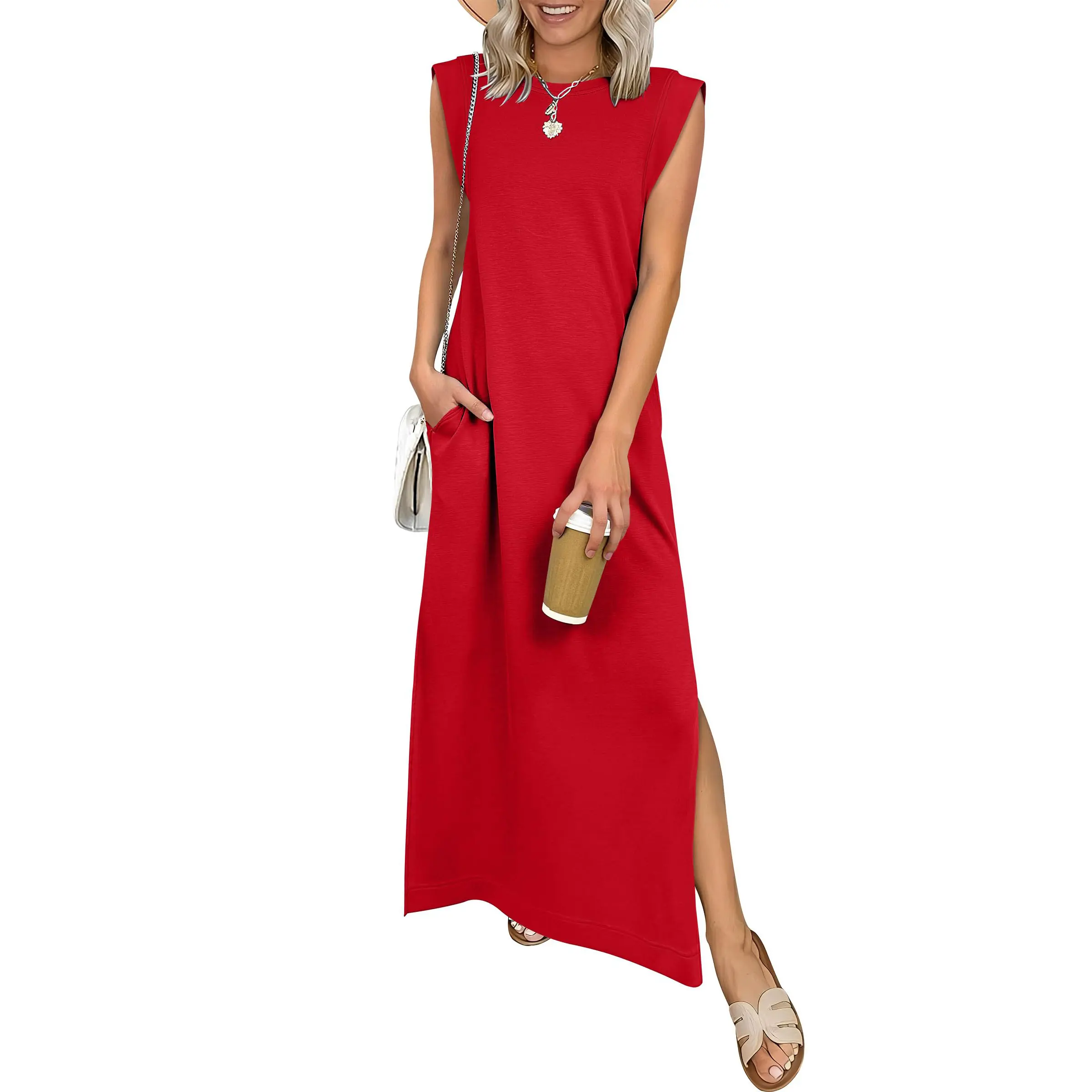 Women's Summer Casual Sleeveless Maxi Dress