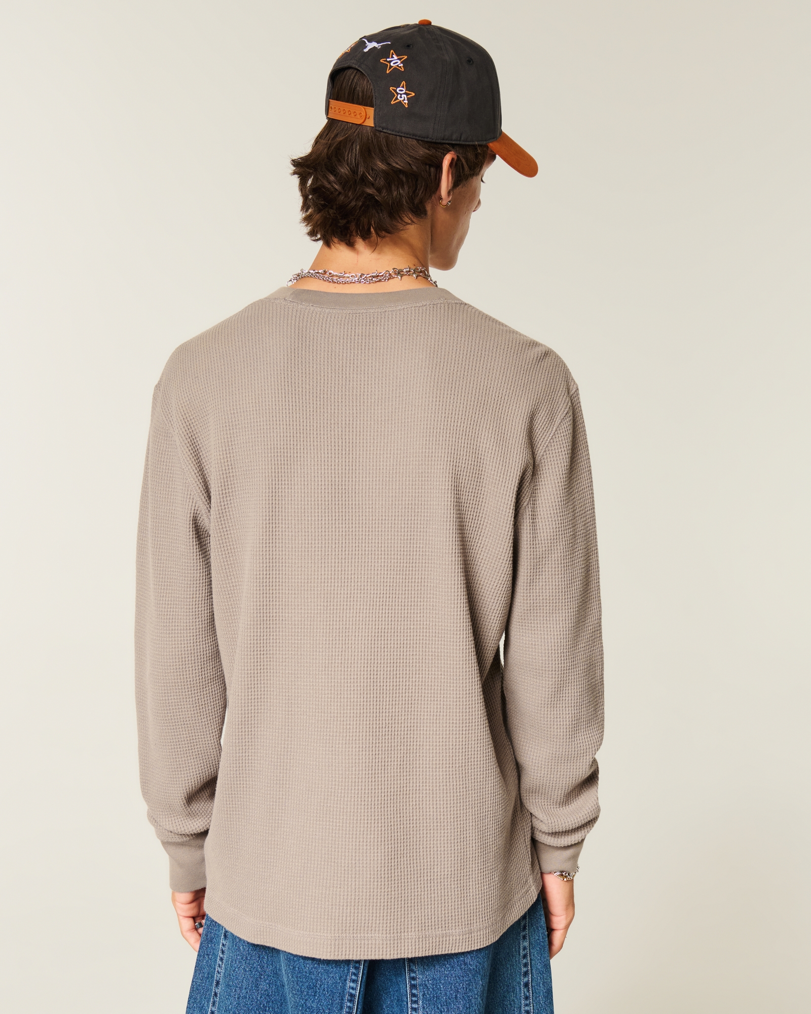 Relaxed Thermal Long-Sleeve Camo Crew Shirt