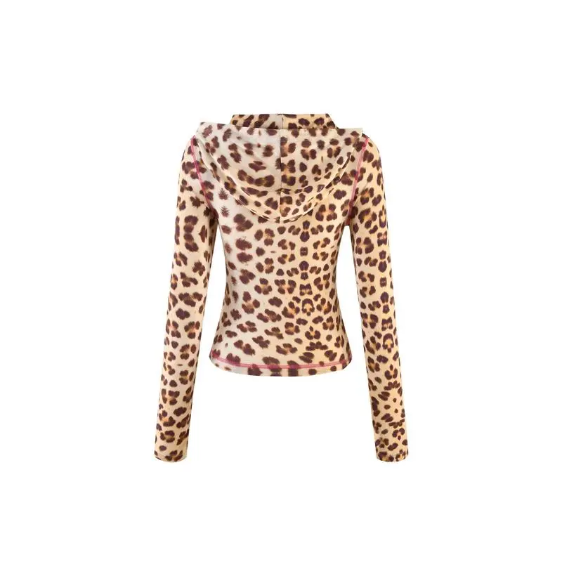 Y2K Style Leopard Print Co-ord Set