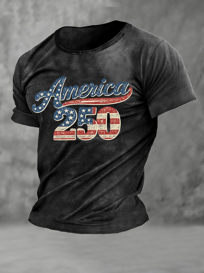 Men'S Independence Day Printed Casual T-Shirt