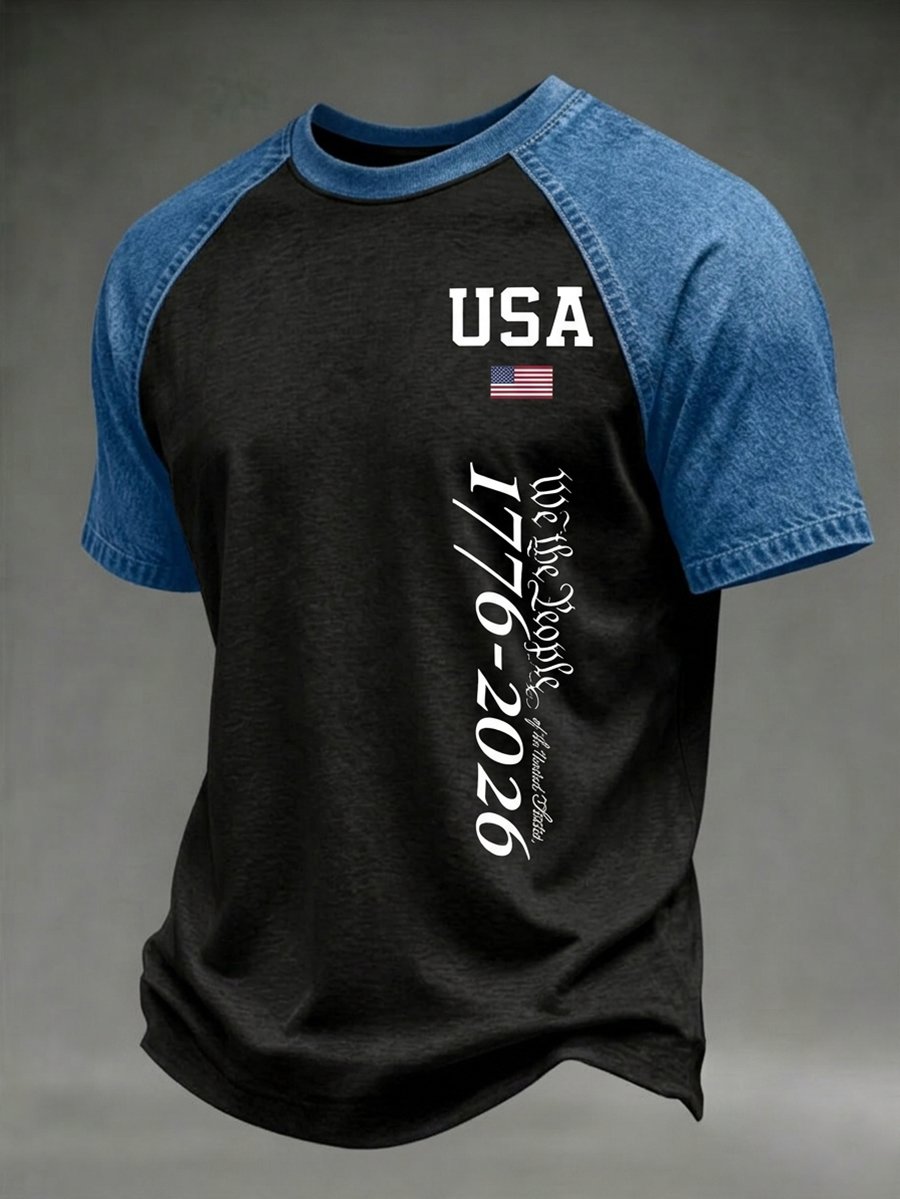 Men's U.S. 250th Anniversary Raglan Short-Sleeve T-Shirt