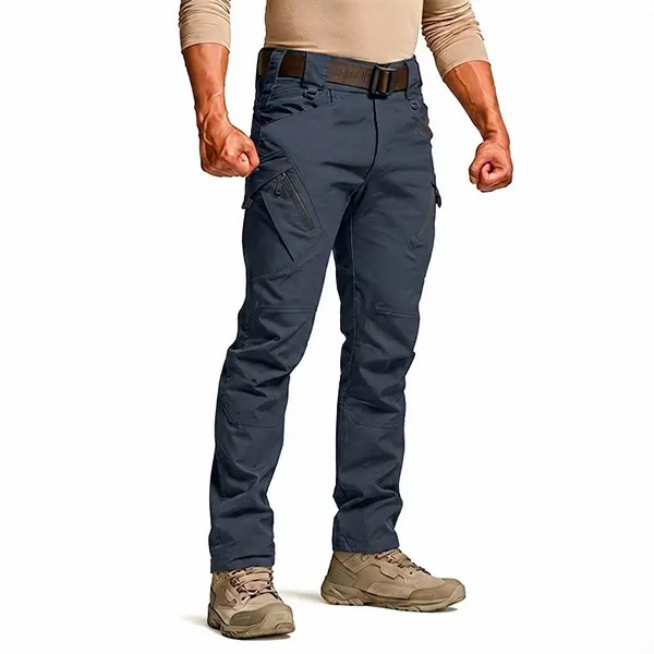 Men’s Lightweight Tactical Work Pants – Stretch Cargo Hiking Pants with Multi-Pocket Design