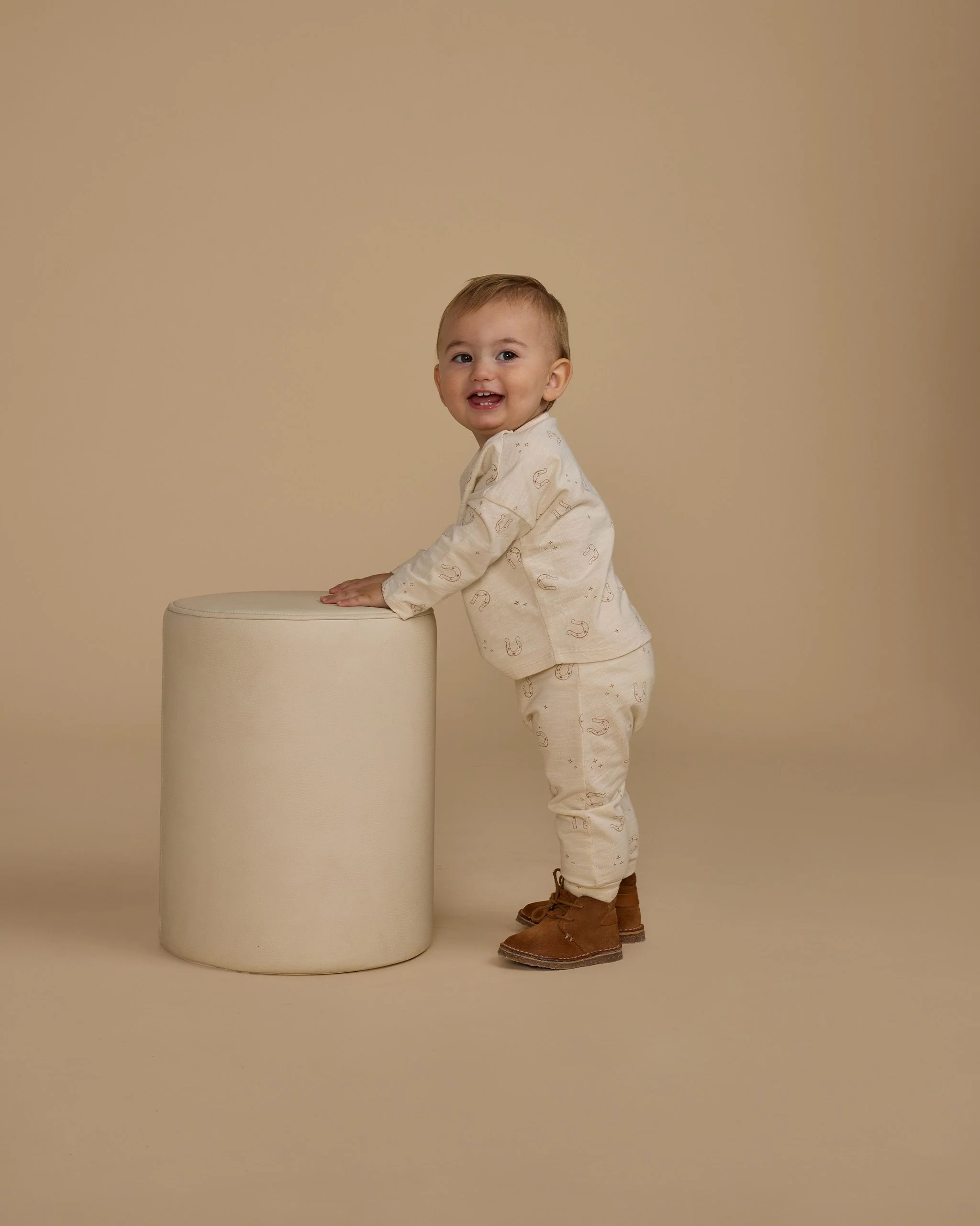 Long Sleeve Tee + Pant Set || Horseshoes